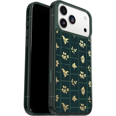 iP 17 Pro Max Symmetry Series Clear Case - Golden Bloom