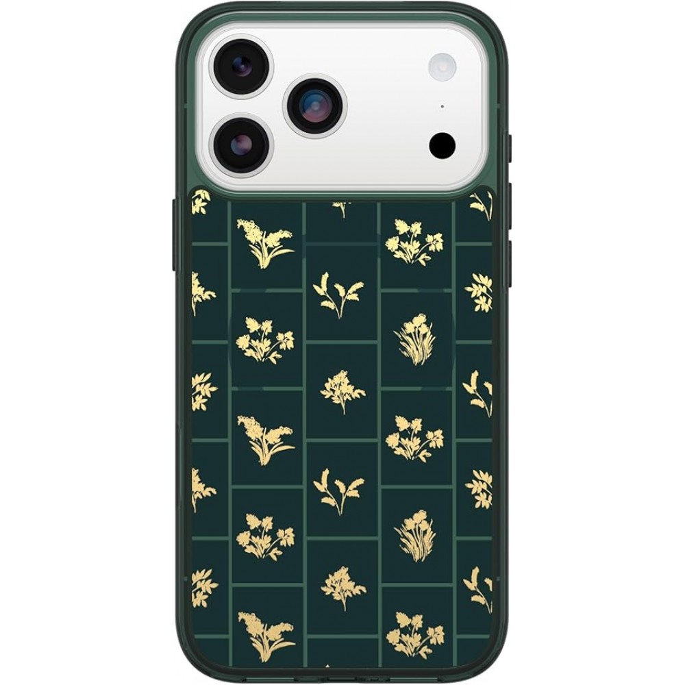 iP 17 Pro Max Symmetry Series Clear Case - Golden Bloom