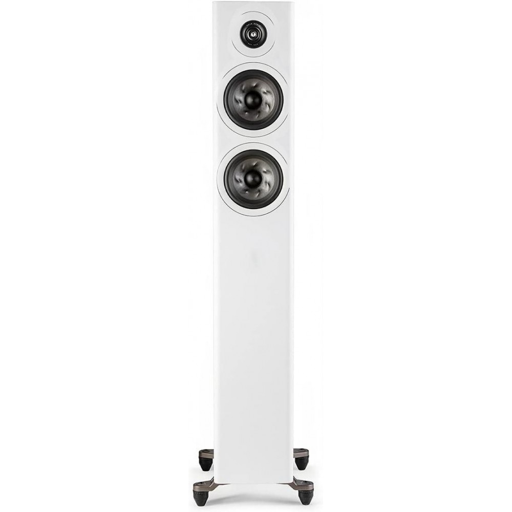 Elegant Floorstanding Speaker | Deep Bass Home Audio Tower for Living Room - white