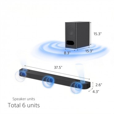 Premium Surround Sound System | Wireless Subwoofer | Deep Bass Home Audio-Starter Set