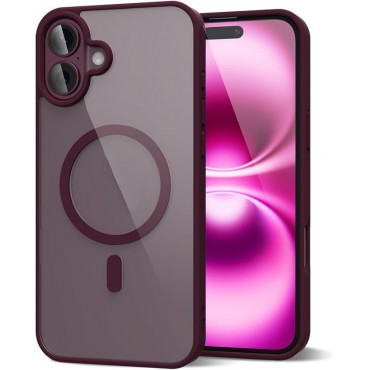 ip16plus Case-Burgundy Maroon